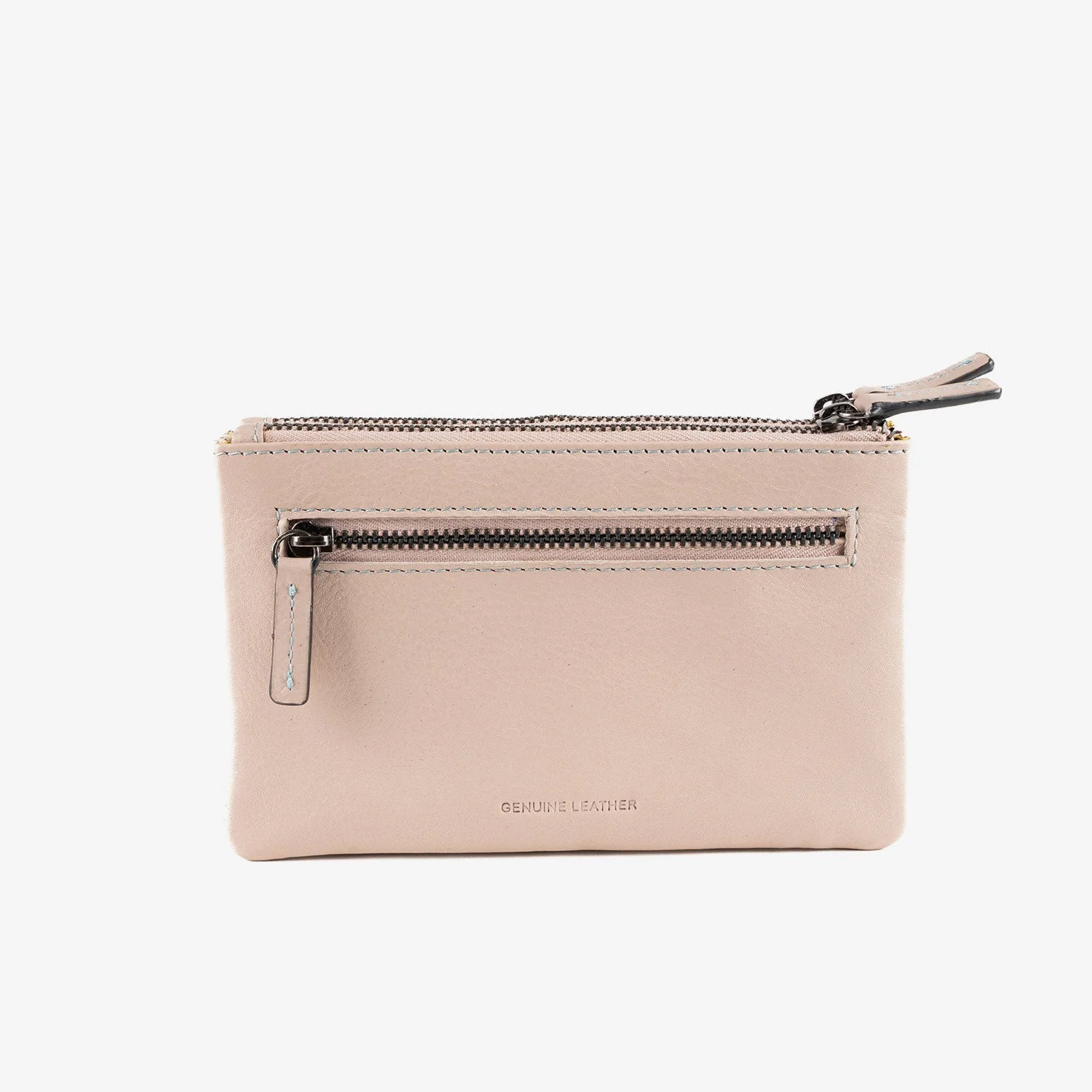Monedero de piel para mujer, Serie stitch leather. 16x10 cm - Image 3