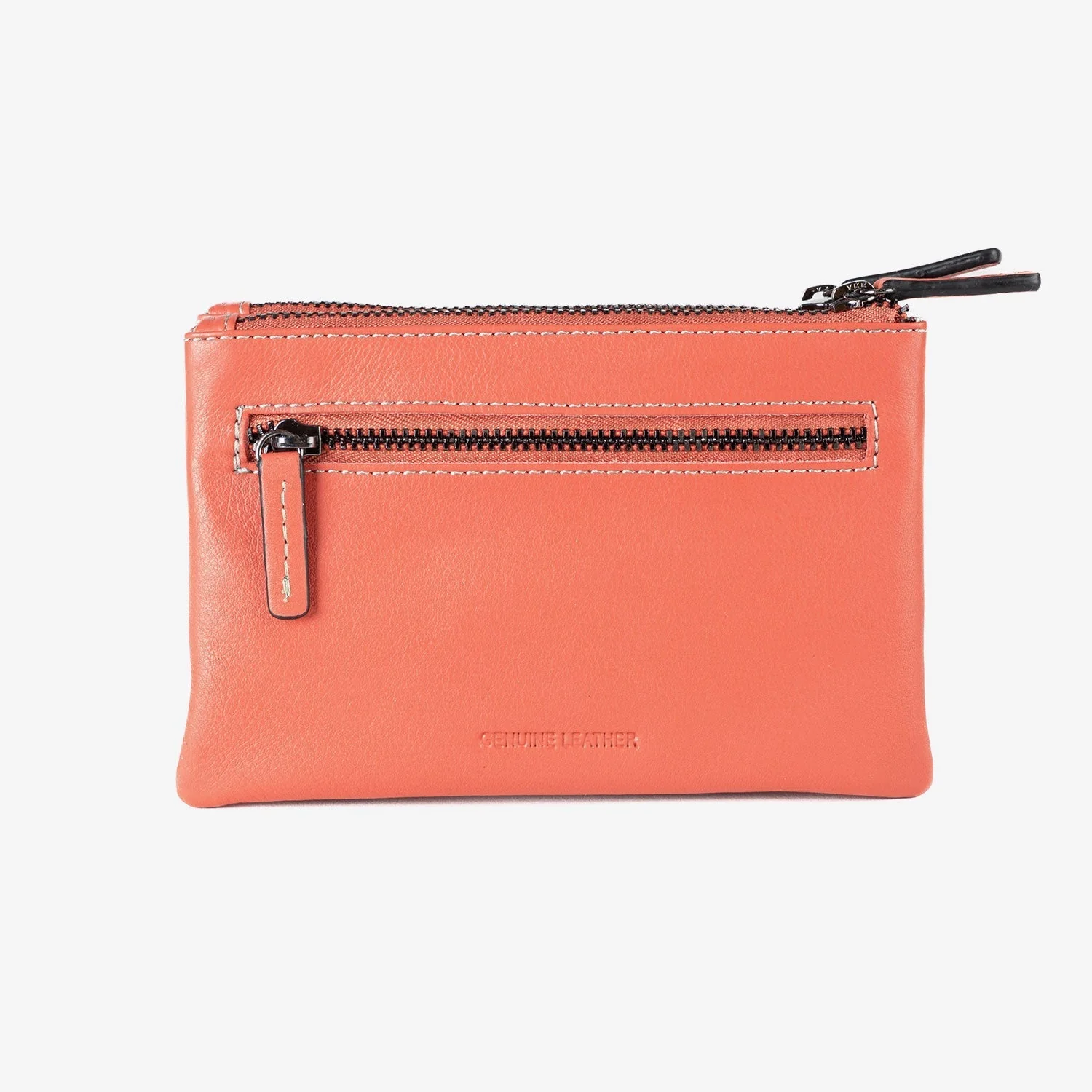 Monedero de piel para mujer, Serie stitch leather. 16x10 cm - Image 6