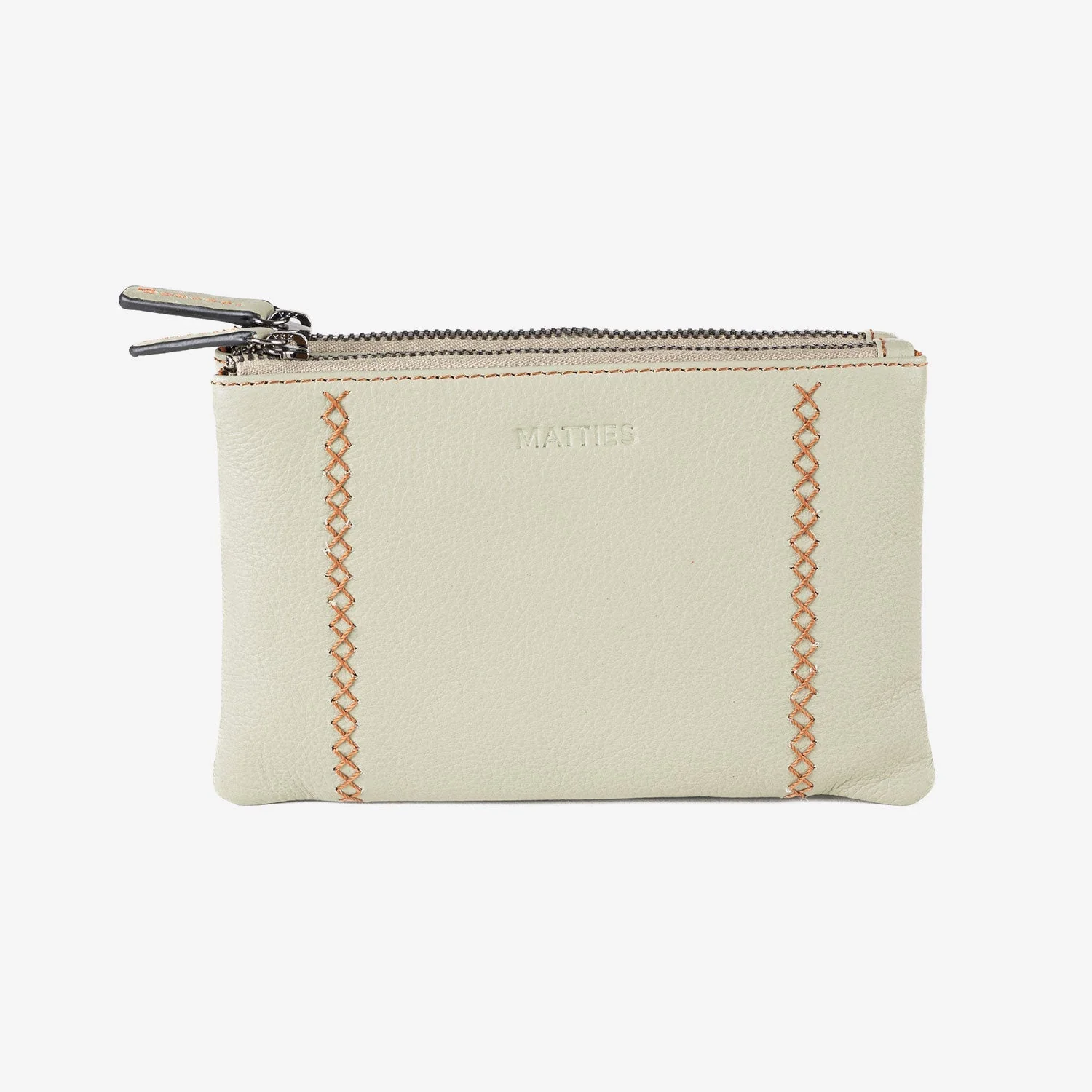 Monedero de piel para mujer, Serie stitch leather. 16x10 cm - Image 7