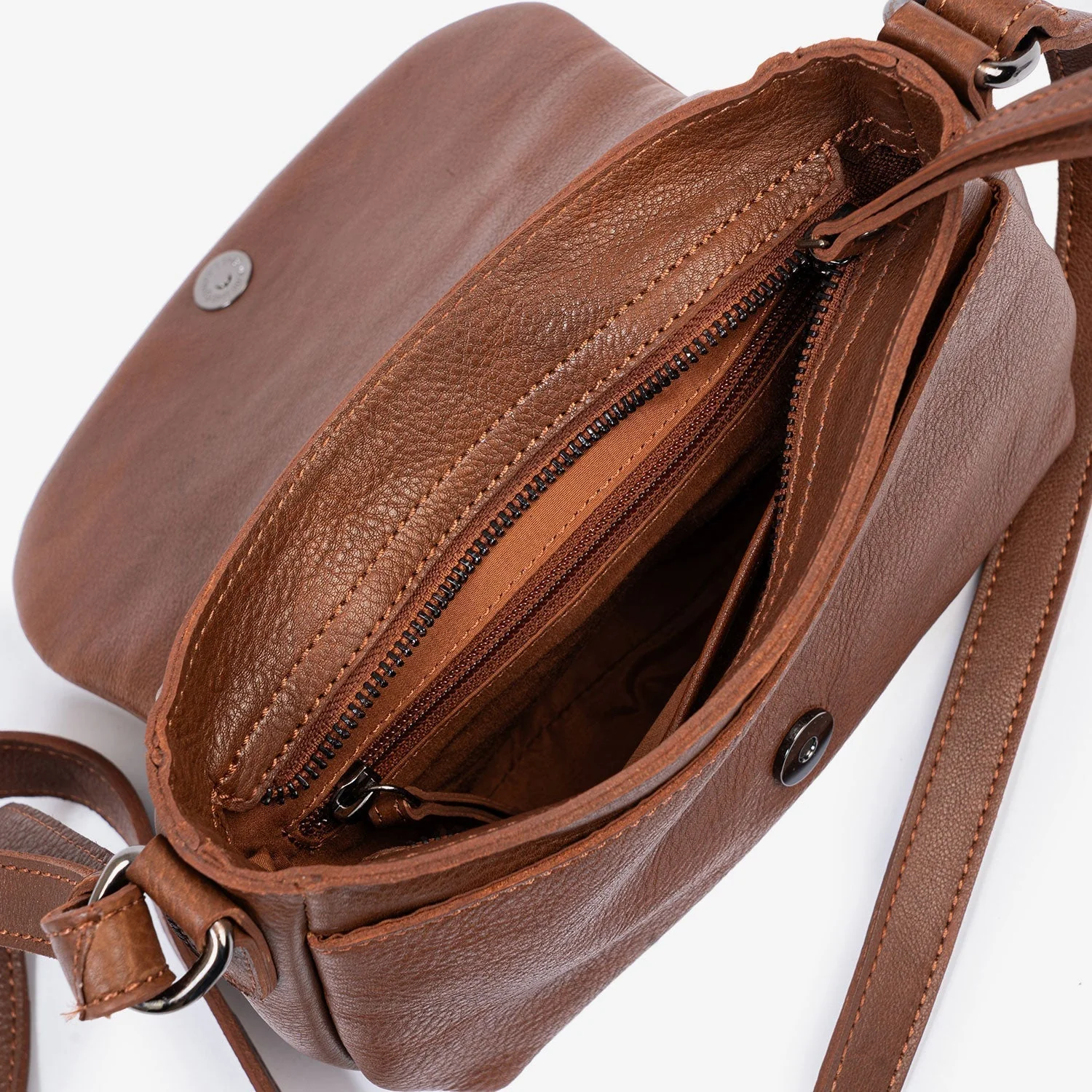 Bolso bandolera de piel natural Eva - Image 3