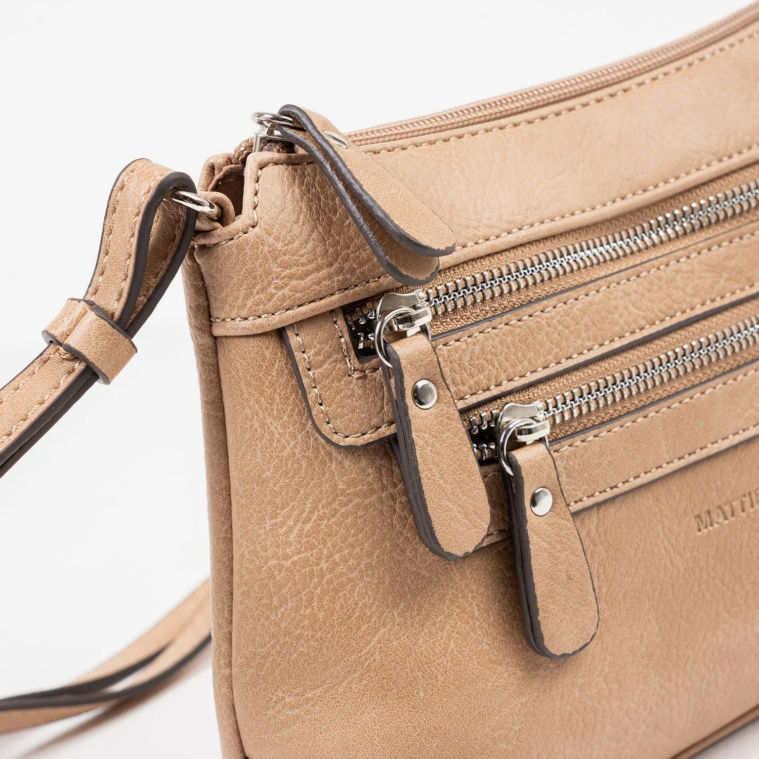 Mini bolso bandolera con doble cremallera Matties - Image 14