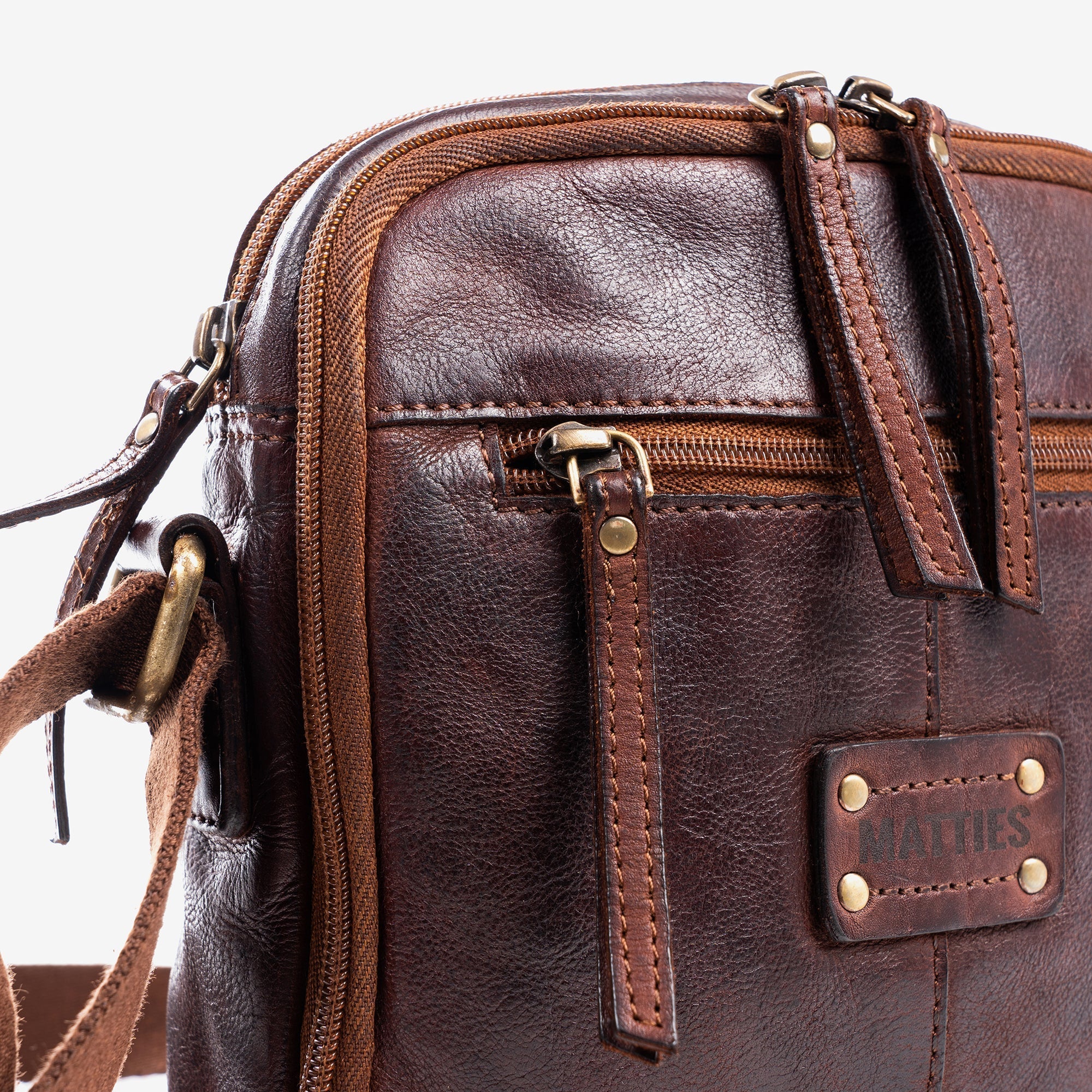 Bolso reportero para hombre, Colección antic leather - Image 5